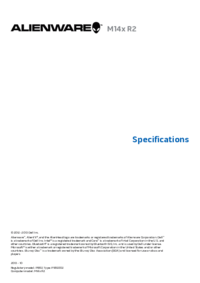 Aby wyświetlić dokument Alienware M14X Instrukcja Użytkownika